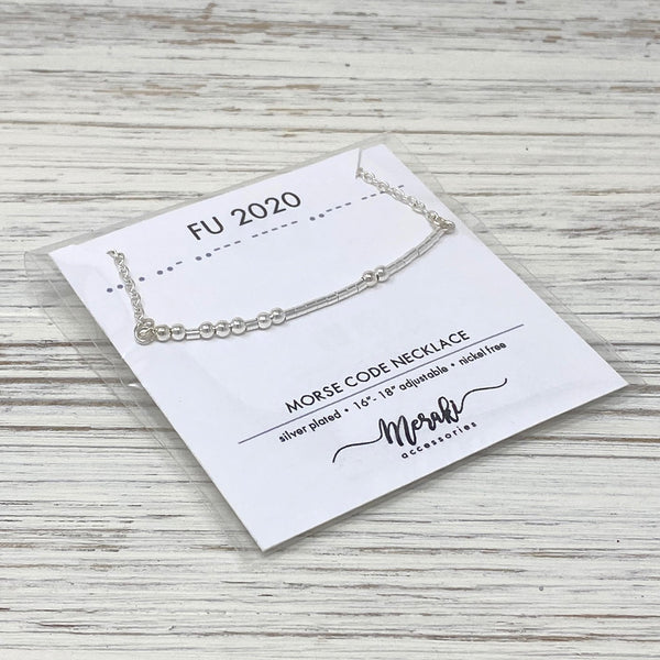 Kódikas "Morse Code" Necklaces