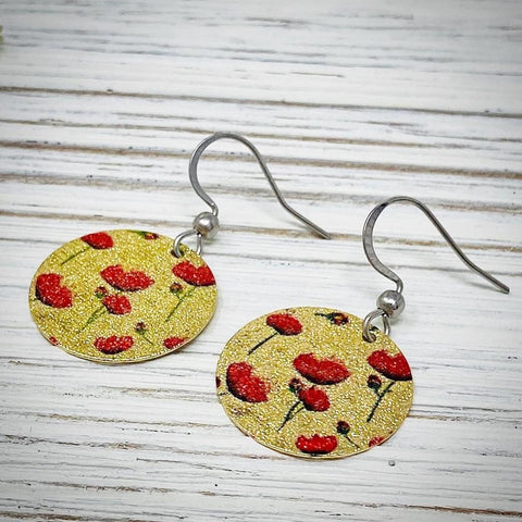 Shimmer Earring, Poppy