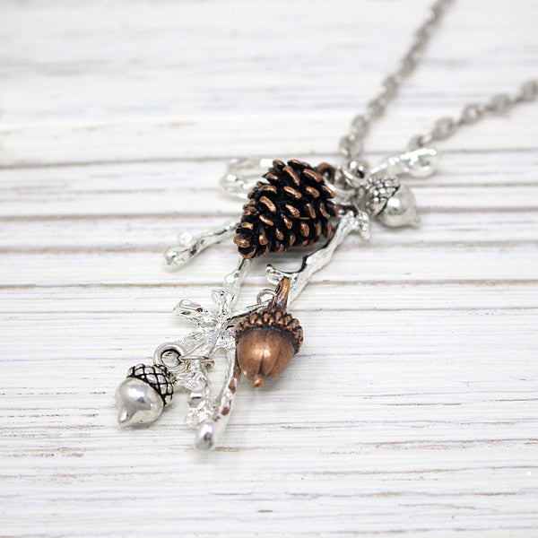 Autumn Cluster Necklace