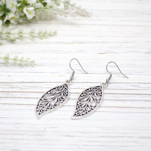 Filigree Leaf Earring