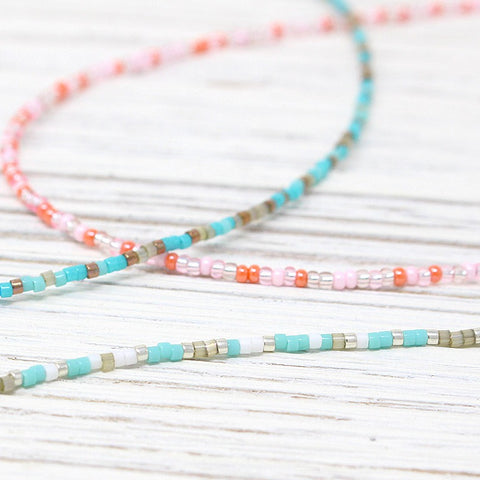 Arketá Dainty Beaded Necklace