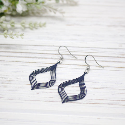 Linear Teardrop Earring