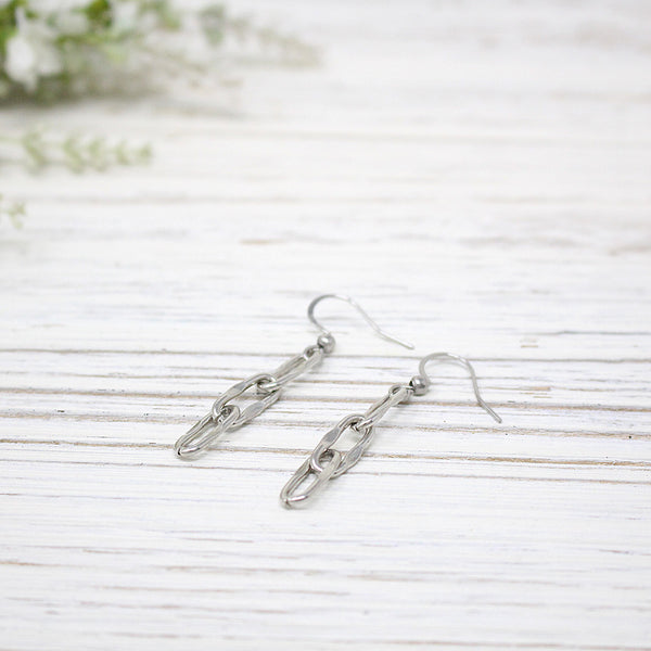 Long Paperclip Earrings