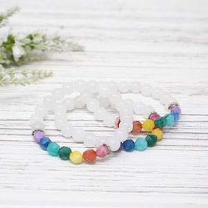 Pride LGBTQ Semi Precious Stone Bracelet