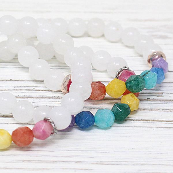 Pride LGBTQ Semi Precious Stone Bracelet