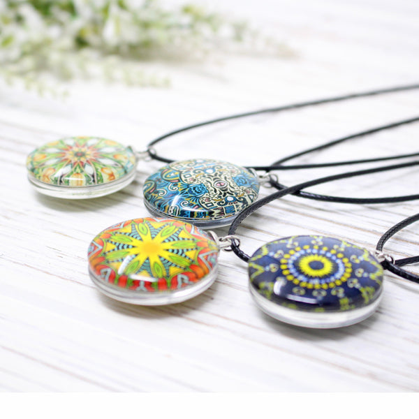 Glass Pendant Necklaces
