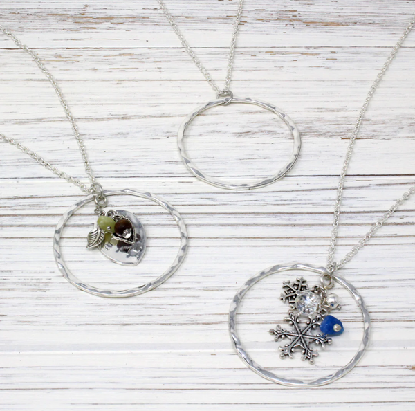The "Convertible" Necklace (Switch fall cluster included with our other seasonal charms)