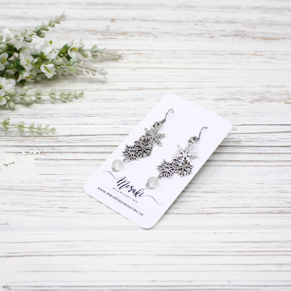 Snowflake Cluster Earring
