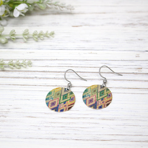 Shimmer Earring, Summer Geo Diamond