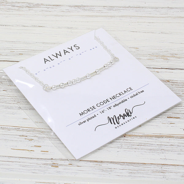 Kódikas "Morse Code" Necklaces