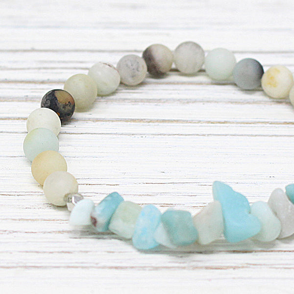 Potami 'River' Amazonite Mala Bracelet