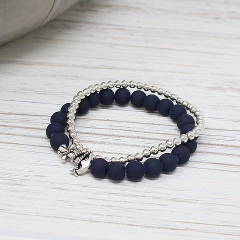Naftikos "Nautical" Bracelet With Soft Touch Beads