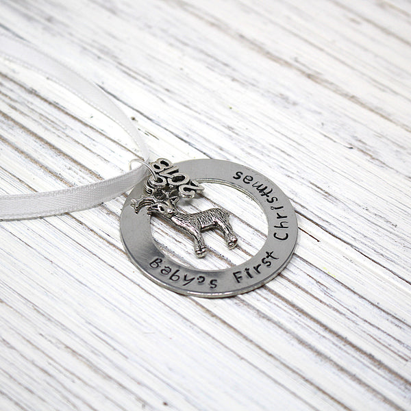 Baby's First Christmas Ornament w/Swarovski Crystal