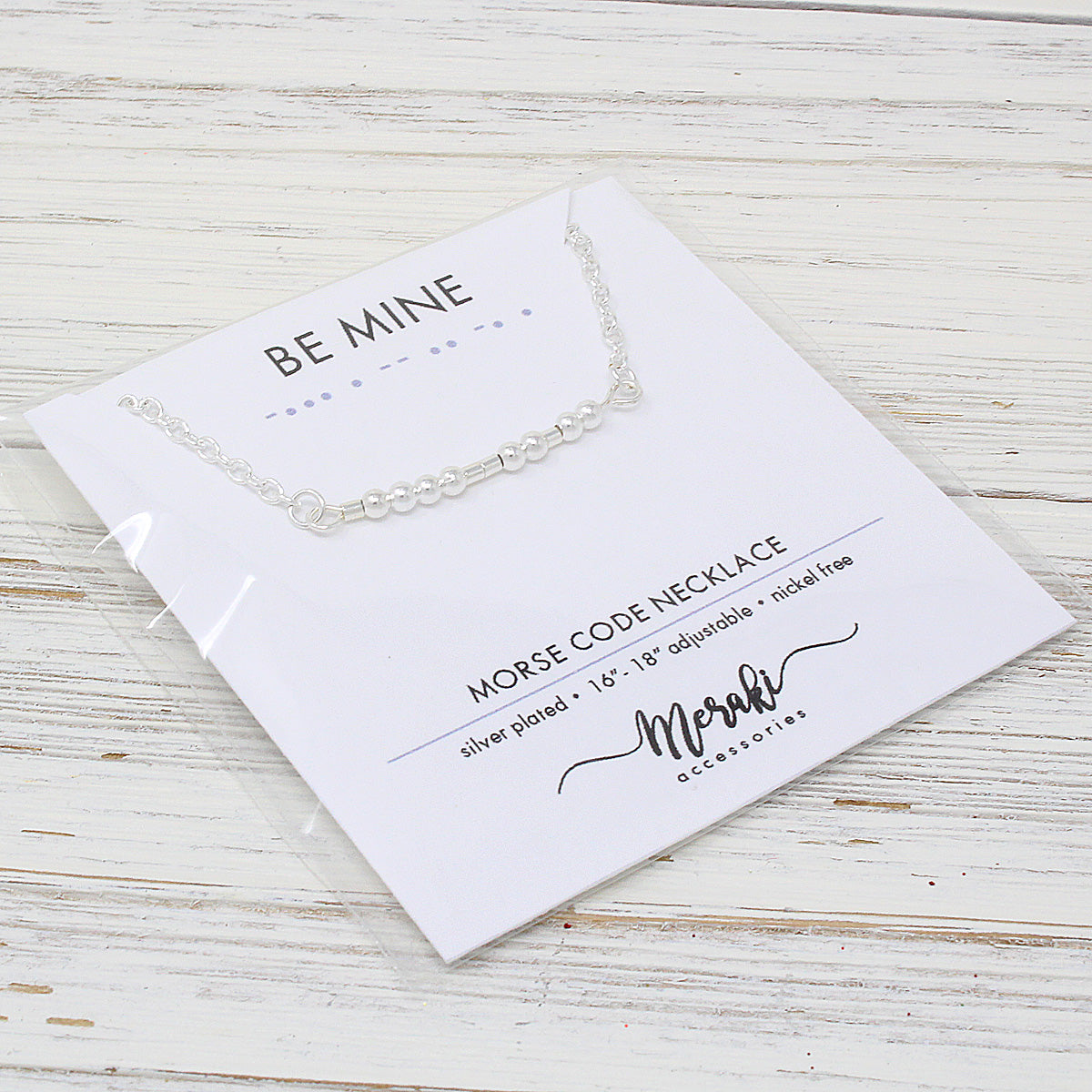 Be Mine "Morse Code" Necklaces