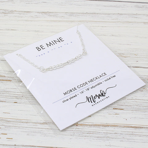 Be Mine "Morse Code" Necklaces