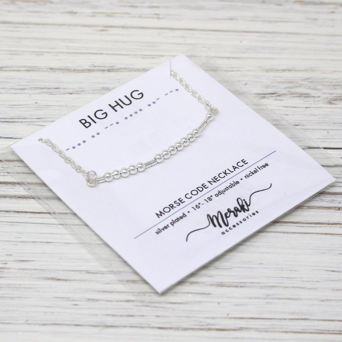 Big Hug "Morse Code" Necklaces