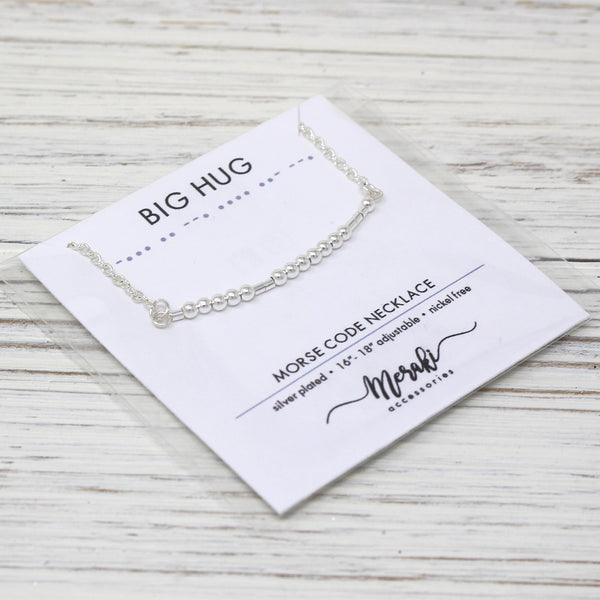 Big Hug "Morse Code" Necklaces