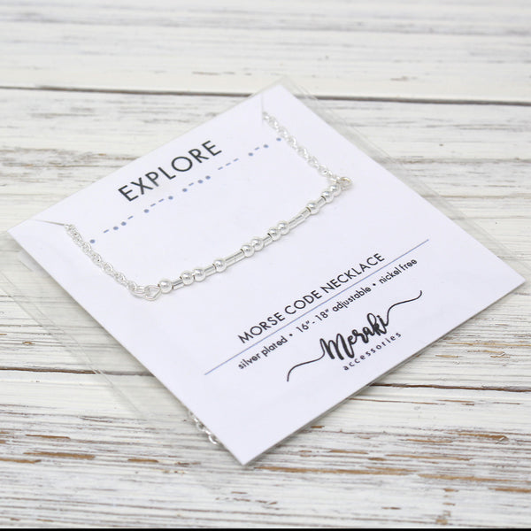 Kódikas "Morse Code" Necklaces