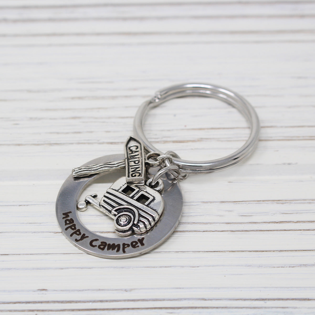 Happy Camper Keychain