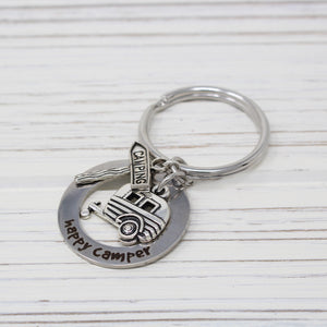 Happy Camper Keychain