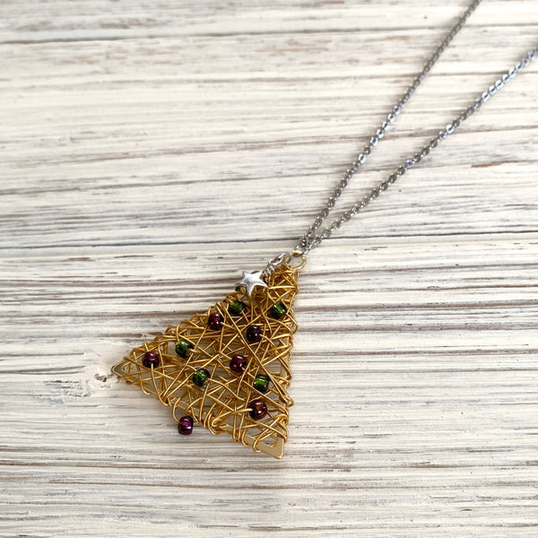 Christmas Tree Necklace