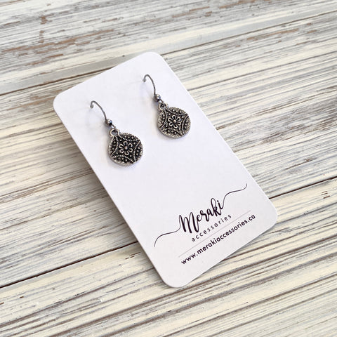 Flower Medallion Earrings
