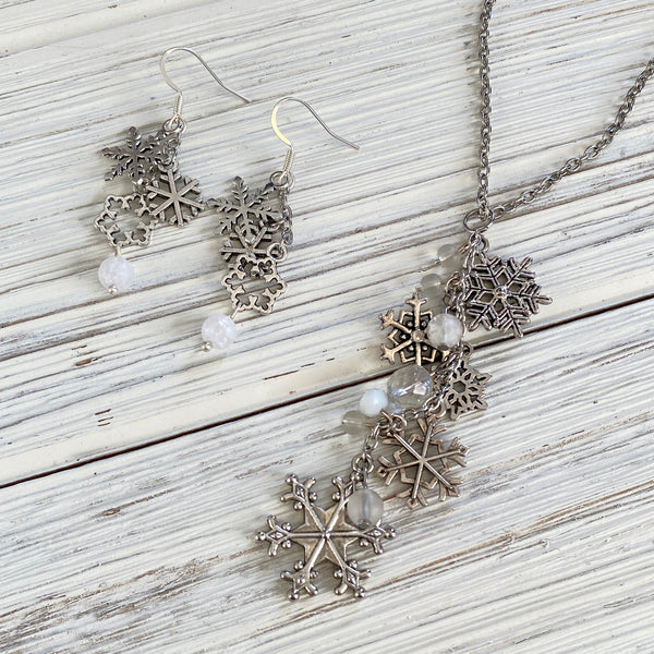 Snowflake Cluster Earring