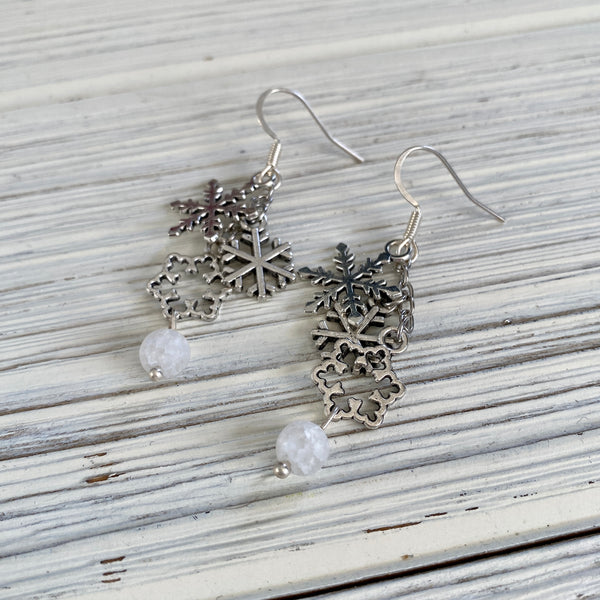 Snowflake Cluster Earring