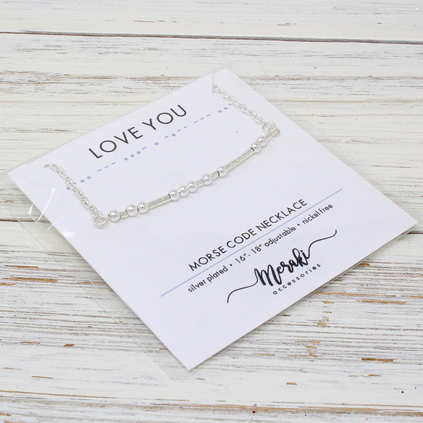 Kódikas "Morse Code" Necklaces