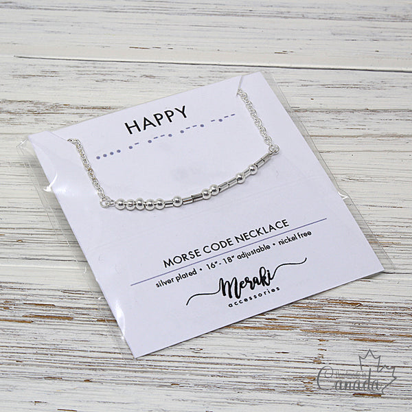 Kódikas "Morse Code" Necklaces