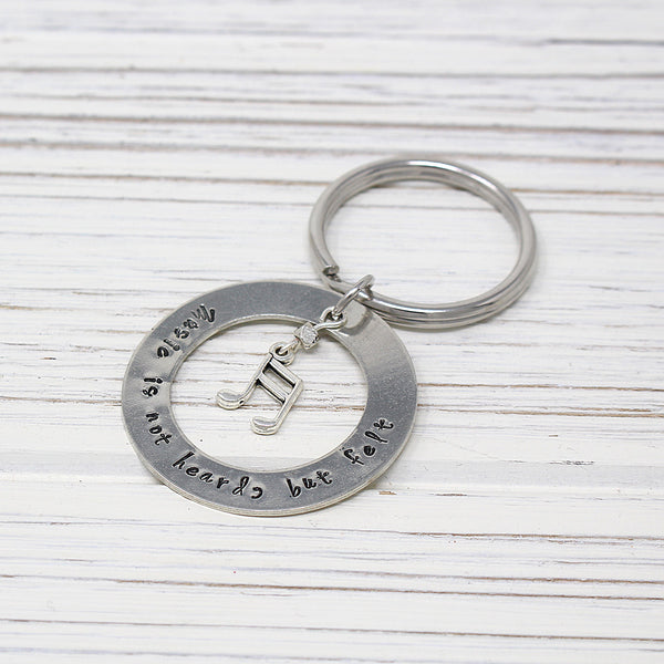 Hand Stamped Teacher Keychains