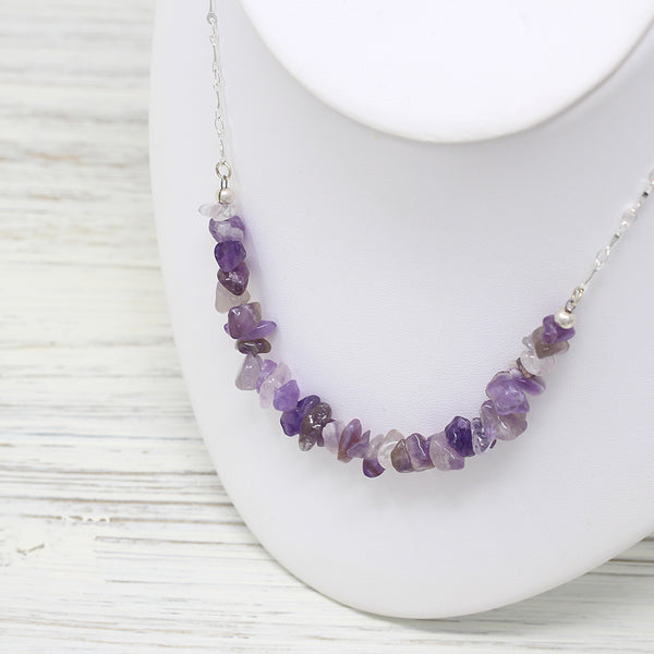 Paraschída 'Amethyst Stone' Necklace