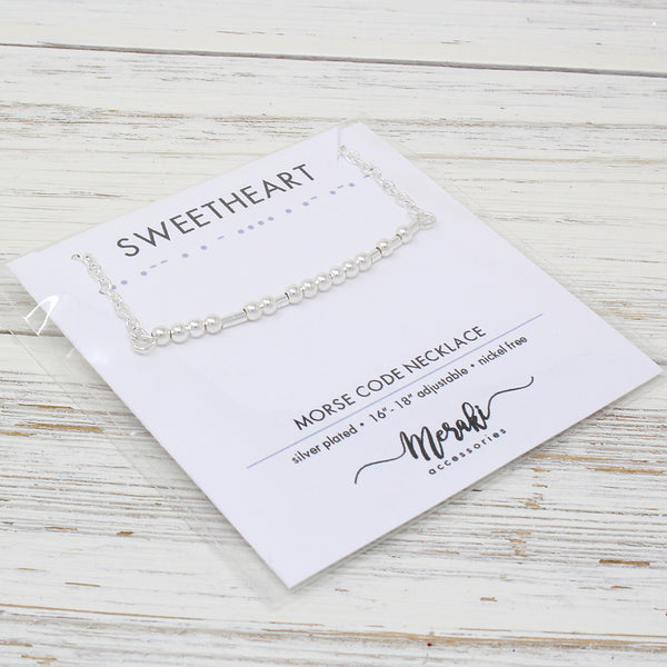 Sweetheart "Morse Code" Necklaces