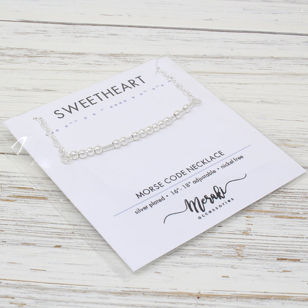 Kódikas "Morse Code" Necklaces