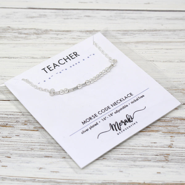 Kódikas "Morse Code" Necklaces
