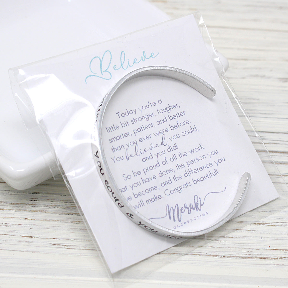 You Believed You Could & You Did Bangle