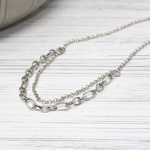 Alysida Double Chain Necklace