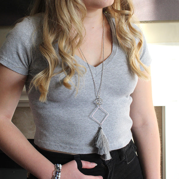 Hex Tassel Necklace