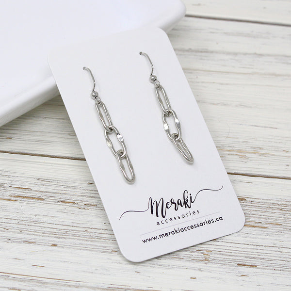 Long Paperclip Earrings