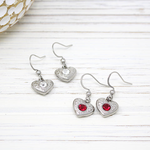 Puff Heart Earrings