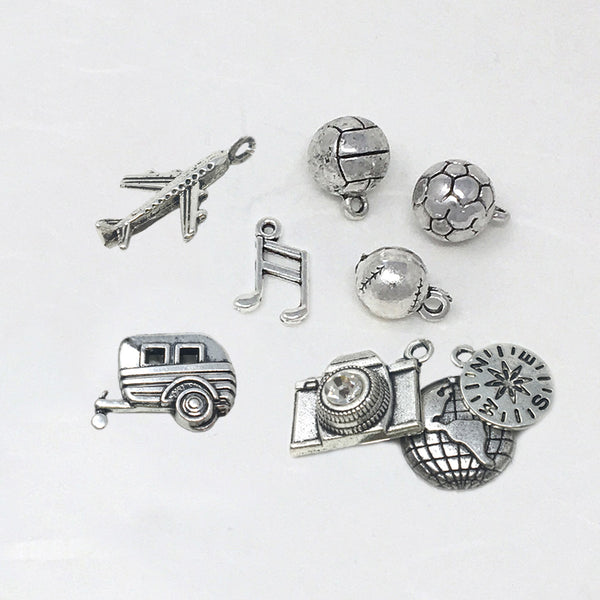 Class of 2020 stamped keychain with charm options and initial tag