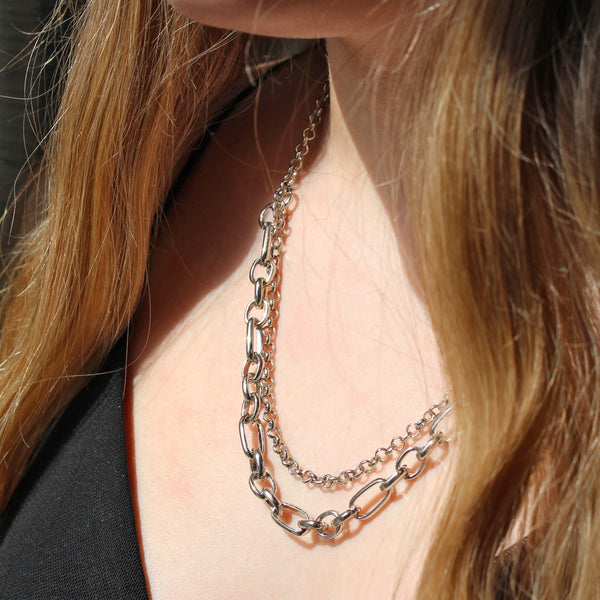 Alysida Double Chain Necklace